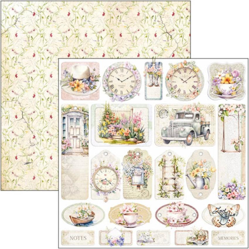 Ciao Bella - Designpapier "Flower Shop" Paper Pack 12x12 Inch - 12 Bogen