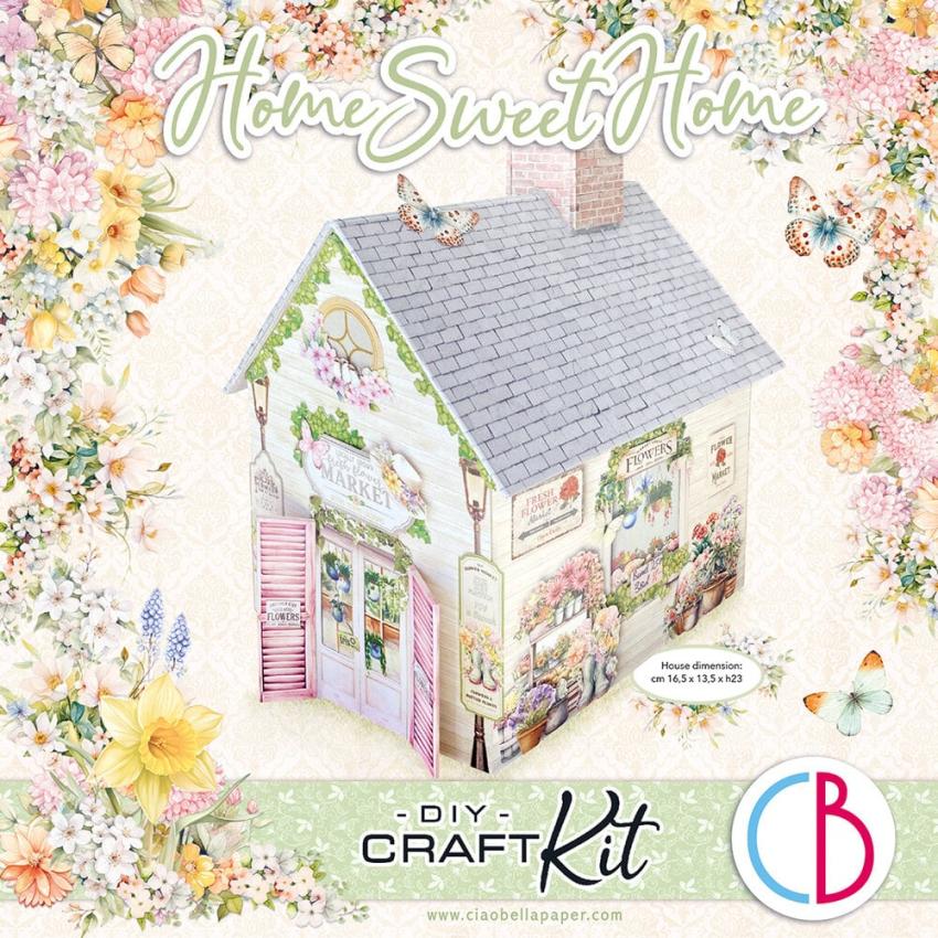 Ciao Bella - Bastelkit "Home Sweet Home" DIY Craft Kit 