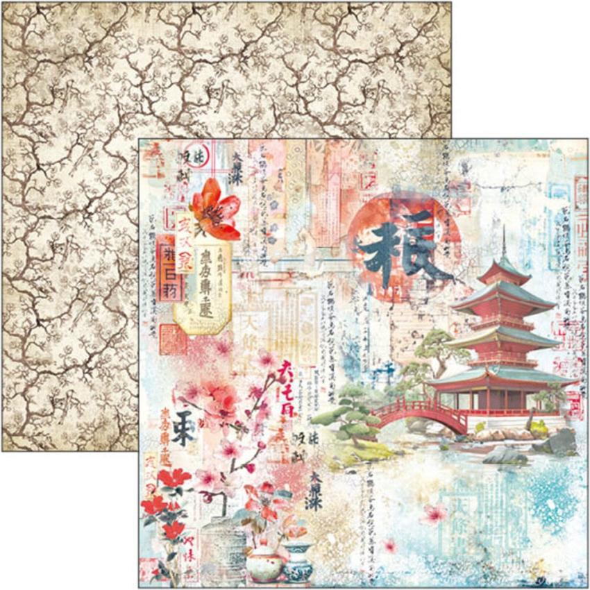 Ciao Bella - Designpapier "Land of the Rising Sun" Paper Pack 12x12 Inch - 12 Bogen