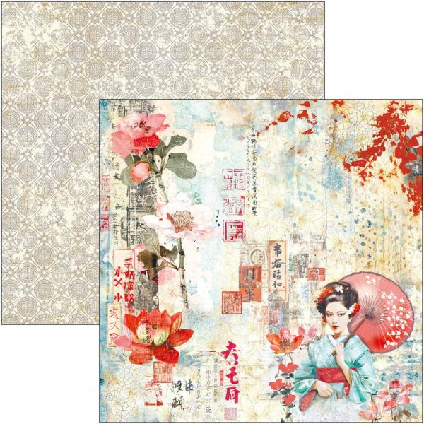 Ciao Bella - Designpapier "Land of the Rising Sun" Paper Pack 8x8 Inch - 12 Bogen