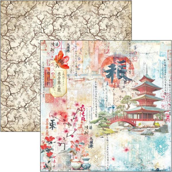 Ciao Bella - Designpapier "Land of the Rising Sun" Paper Pack 8x8 Inch - 12 Bogen