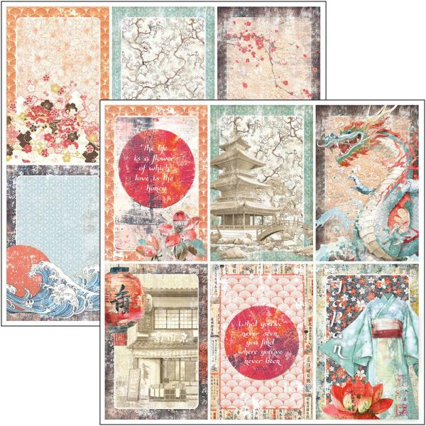 Ciao Bella - Designpapier "Land of the Rising Sun" Paper Pack 8x8 Inch - 12 Bogen