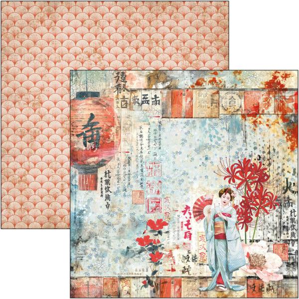 Ciao Bella - Designpapier "Land of the Rising Sun" Paper Pack 8x8 Inch - 12 Bogen