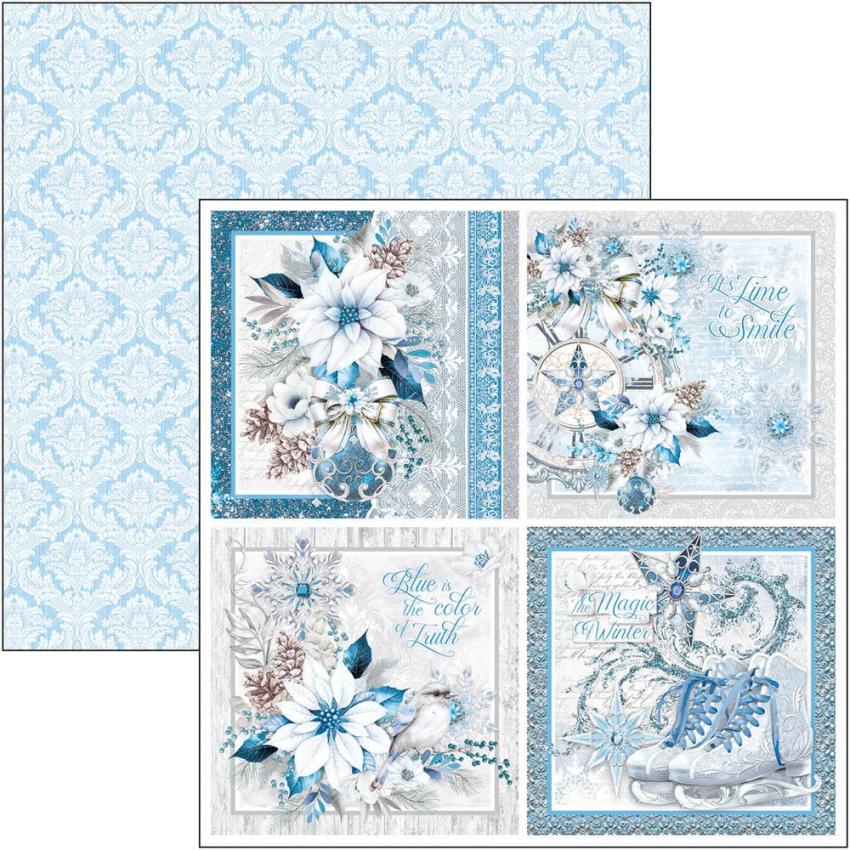 Ciao Bella - Designpapier "Elegance of Blue" Paper Pack 12x12 Inch - 12 Bogen