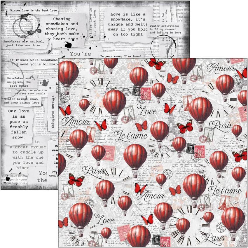 Ciao Bella - Designpapier "Paris Je t'aime" Patterns Paper Pack 12x12 Inch - 8 Bogen