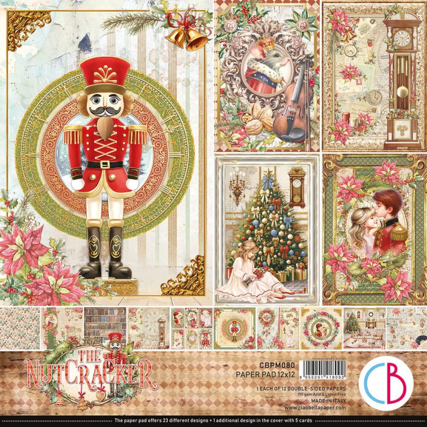 Ciao Bella - Designpapier "The Nutcracker" Paper Pack 12x12 Inch - 12 Bogen