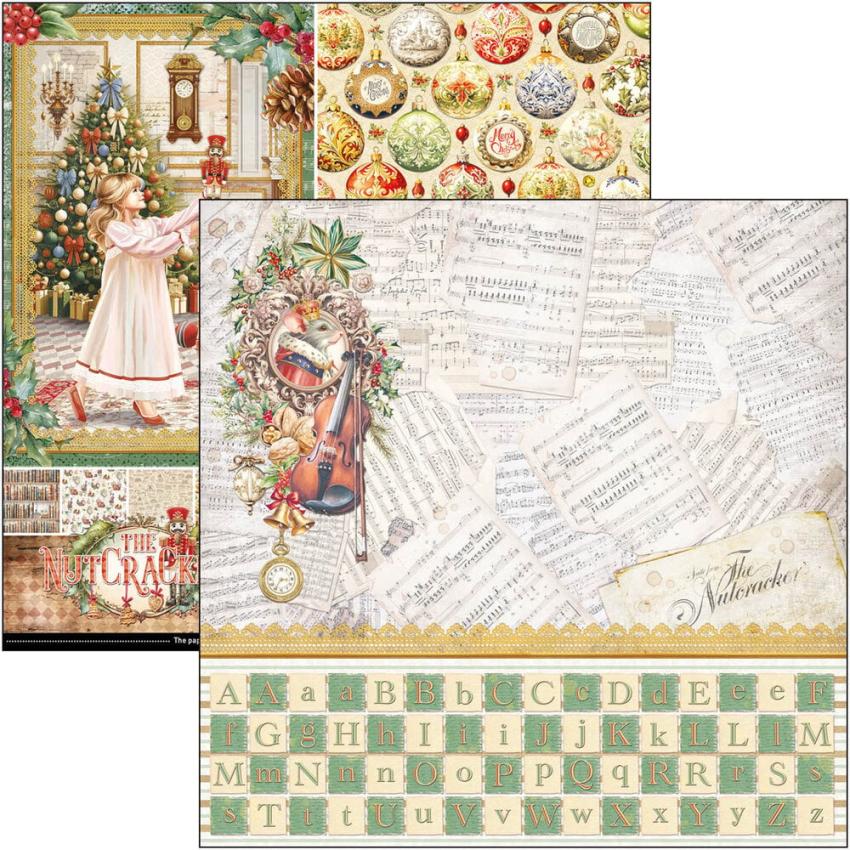 Ciao Bella - Designpapier "The Nutcracker" Patterns Paper Pack 12x12 Inch - 8 Bogen