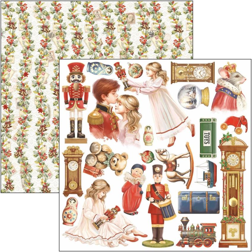 Ciao Bella - Designpapier "The Nutcracker" Patterns Paper Pack 12x12 Inch - 8 Bogen