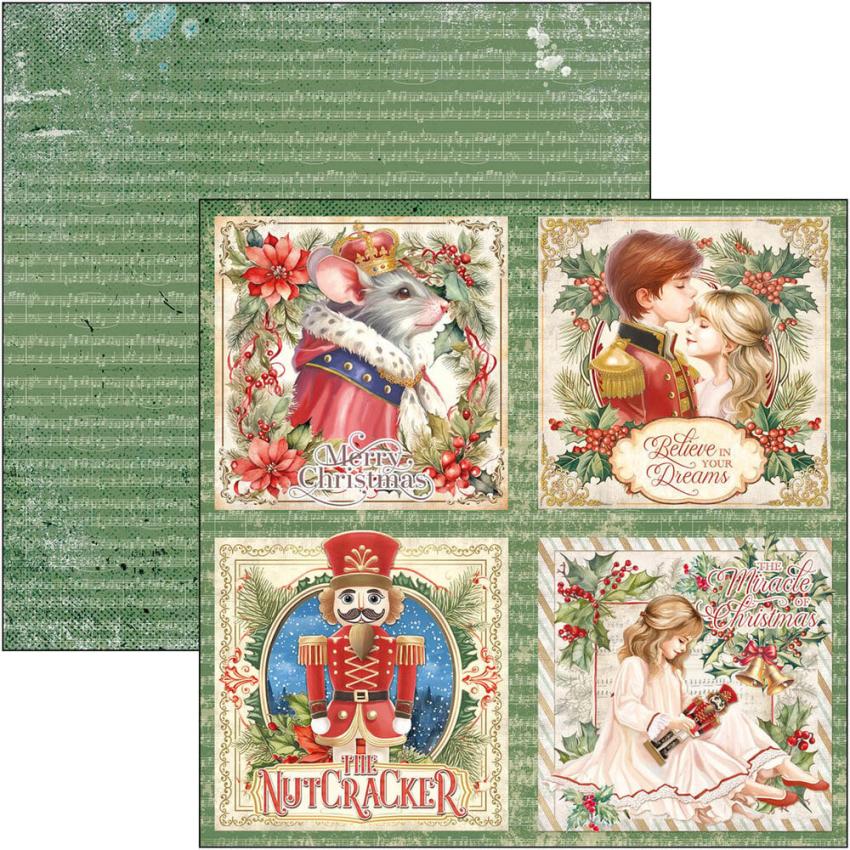 Ciao Bella - Designpapier "The Nutcracker" Patterns Paper Pack 12x12 Inch - 8 Bogen