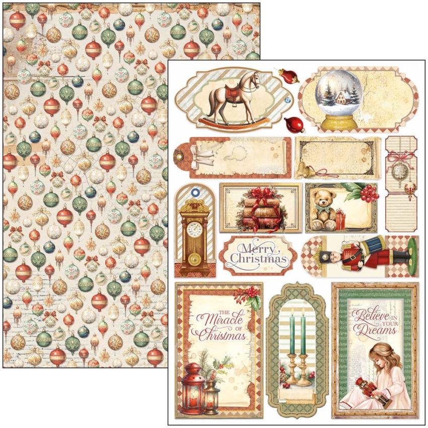 Ciao Bella - Stanzteile "The Nutcracker" Creative Pad A4 - 9 Bogen