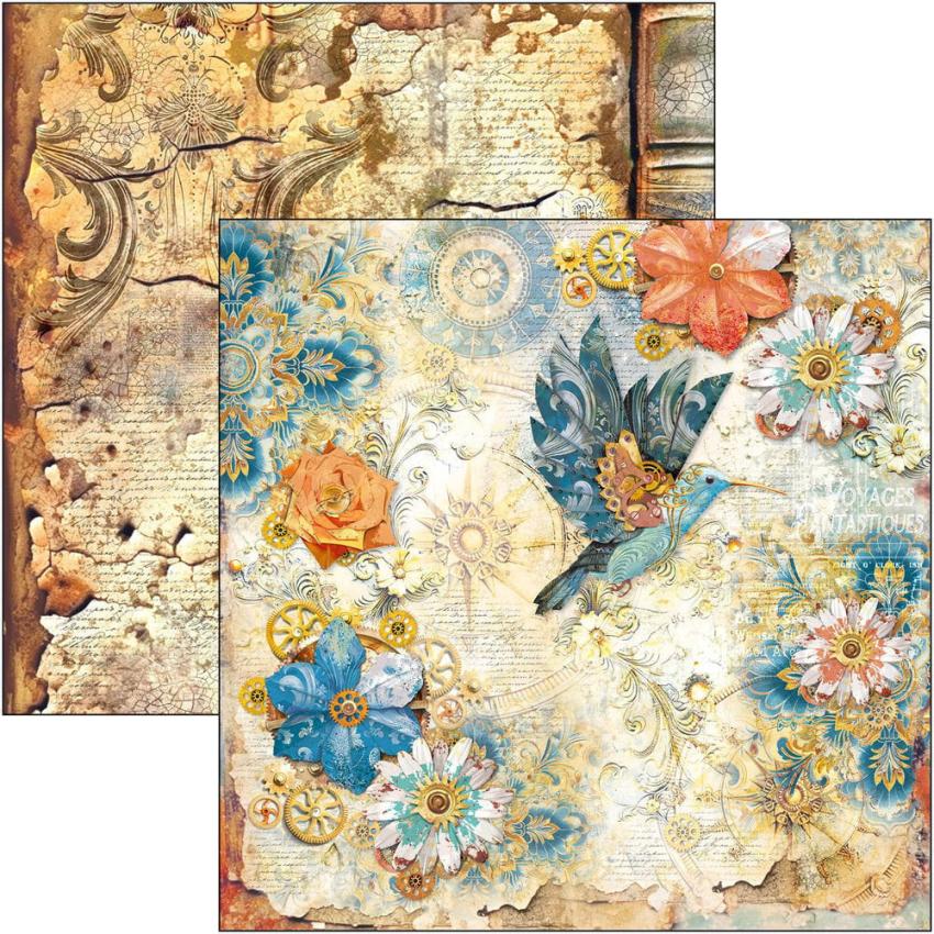 Ciao Bella - Designpapier "Esprit de Voyage" Paper Pack 12x12 Inch - 12 Bogen