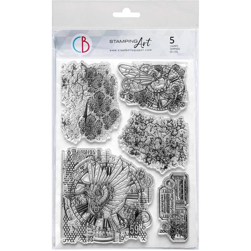 Ciao Bella - Stempelset "Mechanical Marvels" Clear Stamps