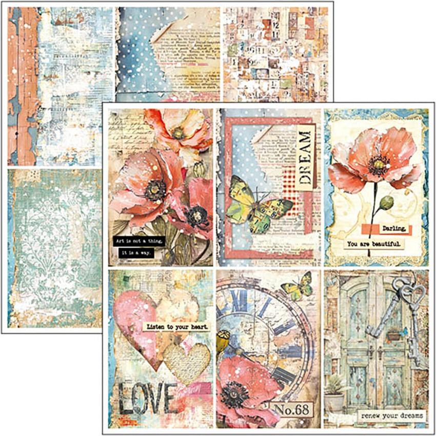 Ciao Bella - Designpapier "Majestic Dream" Paper Pack 12x12 Inch - 12 Bogen