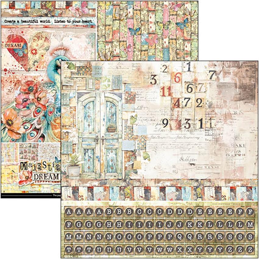 Ciao Bella - Designpapier "Majestic Dream" Patterns Paper Pack 12x12 Inch - 8 Bogen