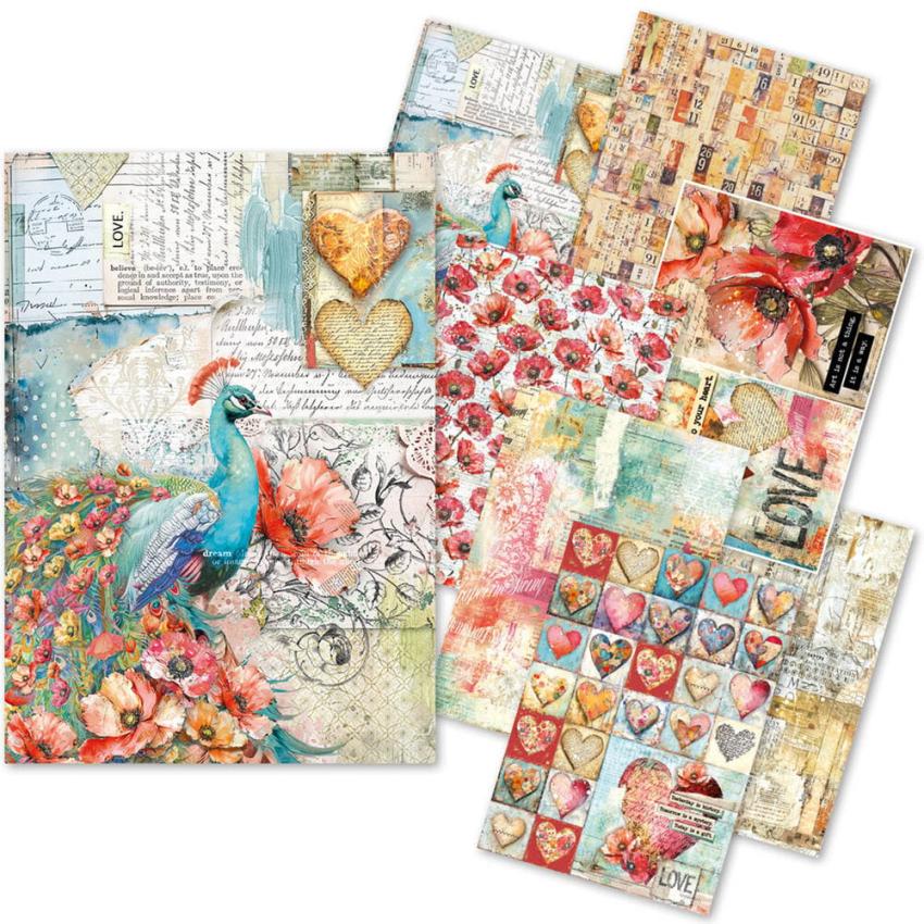 Ciao Bella - Decopatch Papier "Majestic Dream" Rice Paper A5 - 8 Bogen