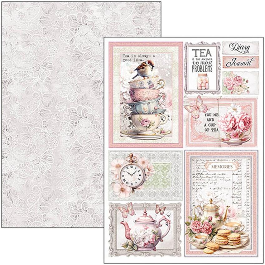 Ciao Bella - Stanzteile "Timeless Moments" Creative Pad A4 - 9 Bogen