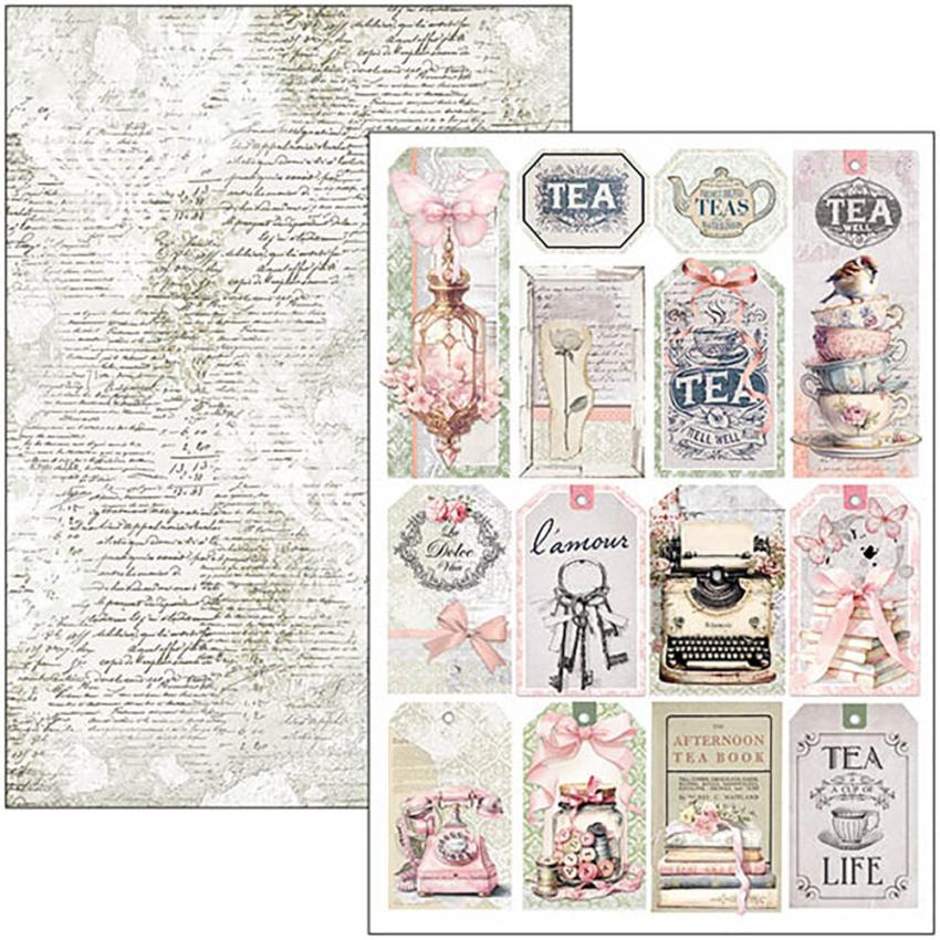 Ciao Bella - Stanzteile "Timeless Moments" Creative Pad A4 - 9 Bogen