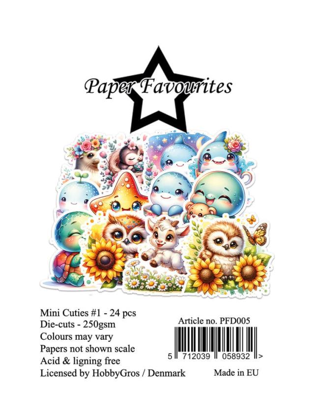 Paper Favourites - Stanzteile "Mini Cuties #1" Die Cuts 