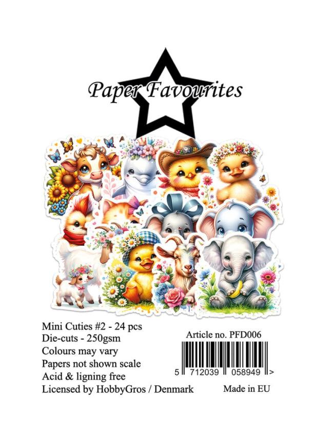 Paper Favourites - Stanzteile "Mini Cuties #2" Die Cuts 