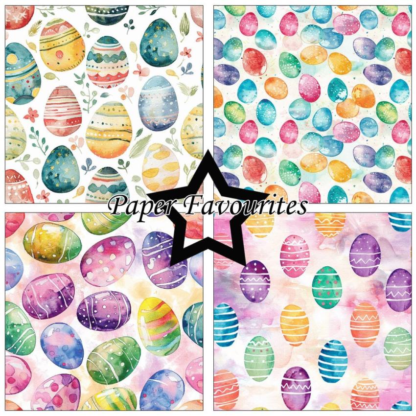 Paper Favourites - Designpapier "Easter Eggs" Paper Pack 12x12 Inch 8 Bogen