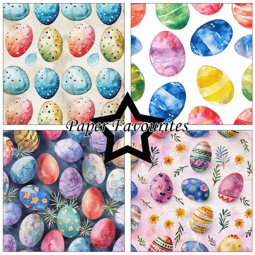 Paper Favourites - Designpapier "Easter Eggs" Paper Pack 12x12 Inch 8 Bogen