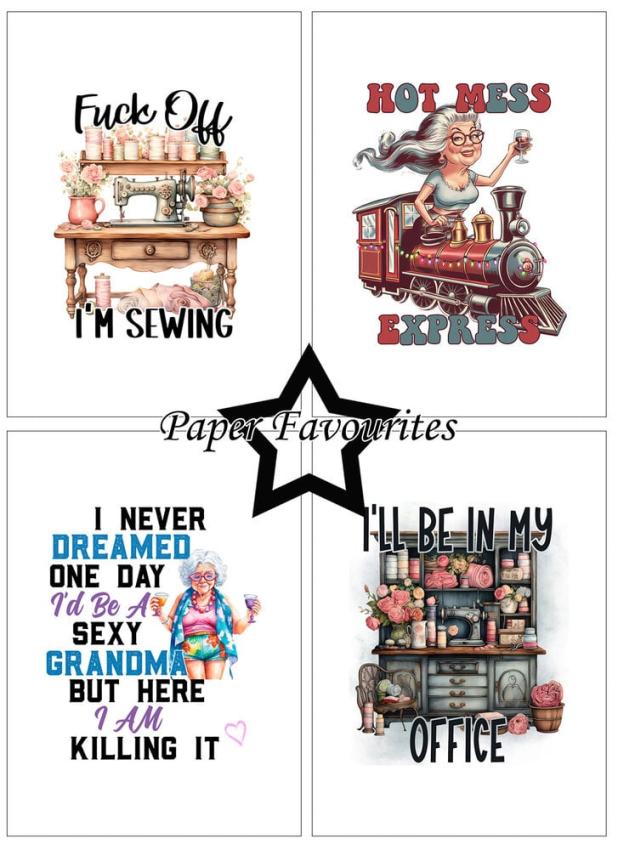 Paper Favourites - Designpapier "Funny Quotes #2" Paper Pack A6 - 24 Bogen