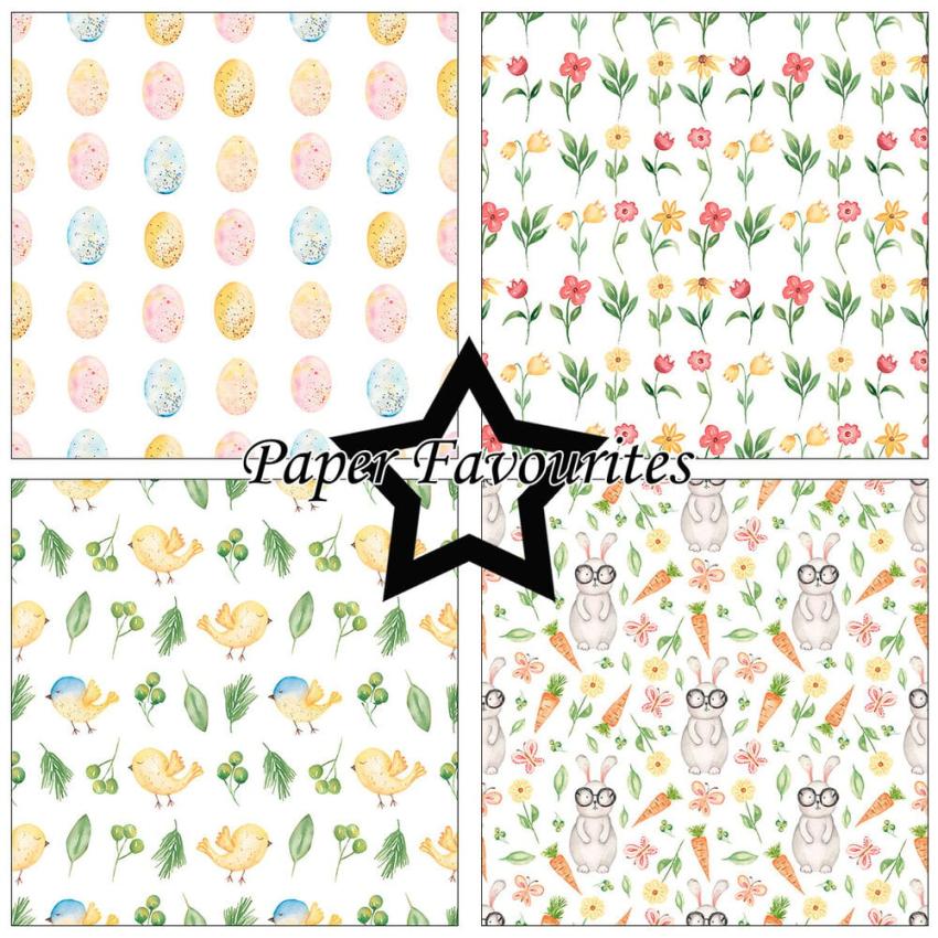 Paper Favourites - Designpapier "Watercolour Easter" Paper Pack 12x12 Inch 8 Bogen