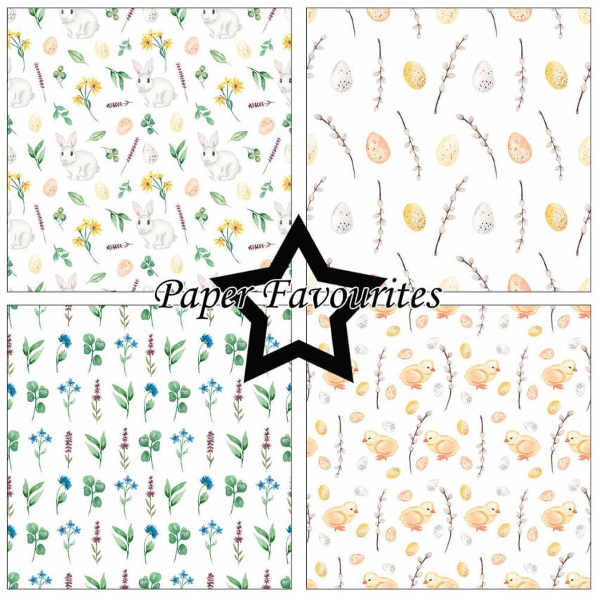 Paper Favourites - Designpapier "Watercolour Easter" Paper Pack 12x12 Inch 8 Bogen