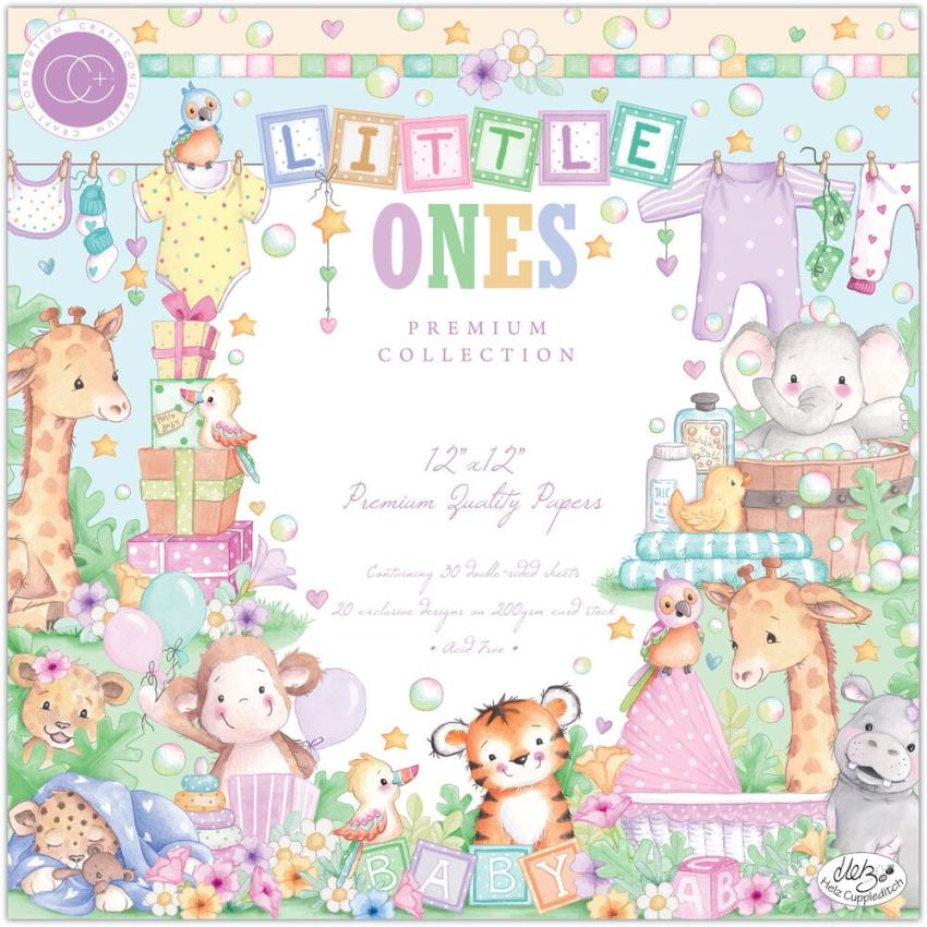 Craft Consortium - Designpapier "Little Ones" Paper Pad 12x12 Inch - 30 Bogen