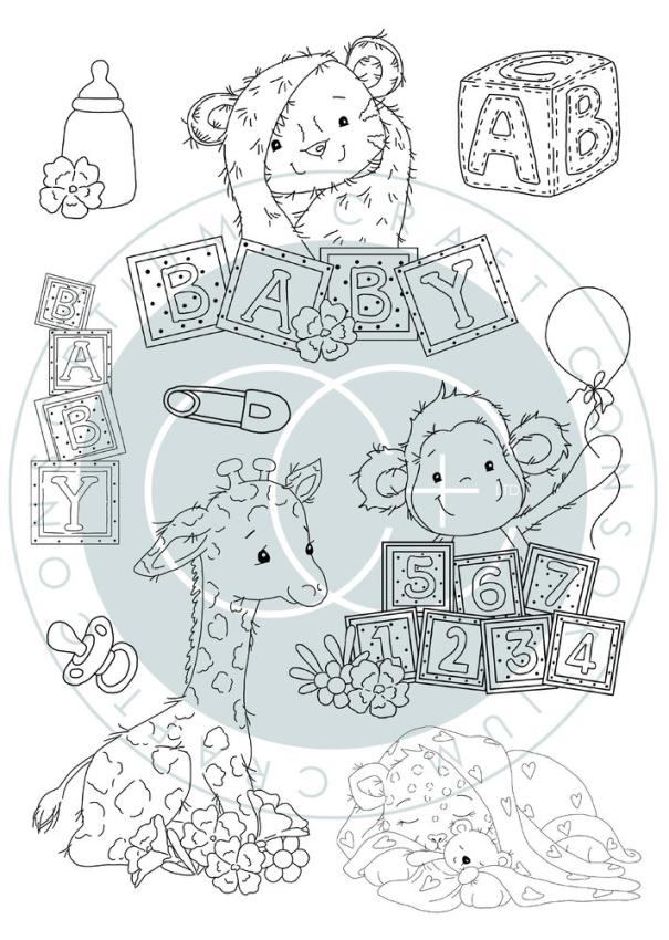 Craft Consortium - Stempelset "Animals" Clear Stamps