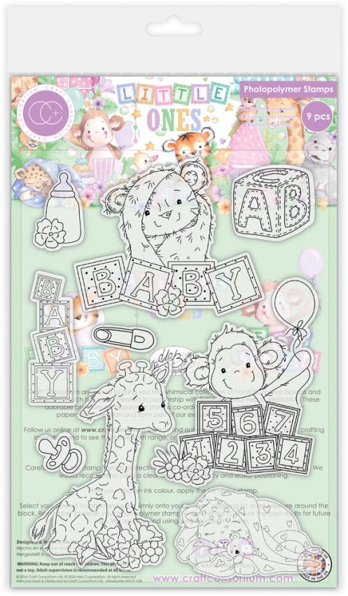 Craft Consortium - Stempelset "Animals" Clear Stamps