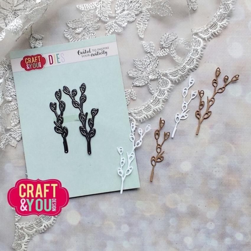 Craft & You Design - Stanzschablone "Catkin Twigs" Dies