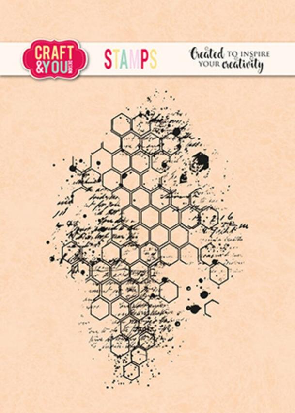 Craft & You Design - Stempel "Honeycomb" Clear Stamps