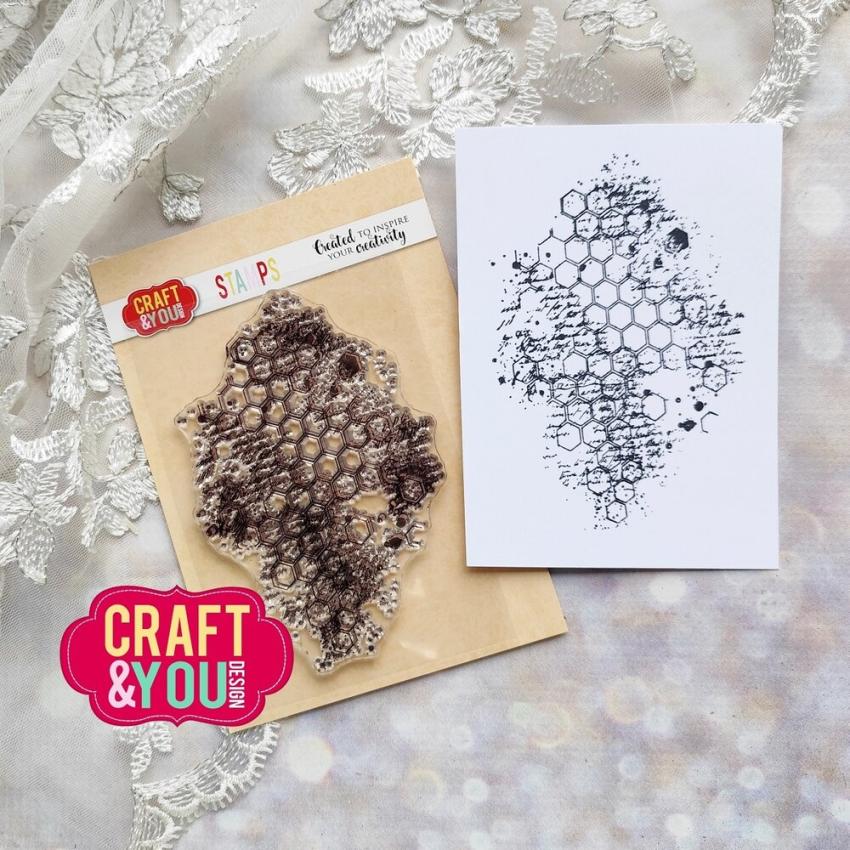 Craft & You Design - Stempel "Honeycomb" Clear Stamps