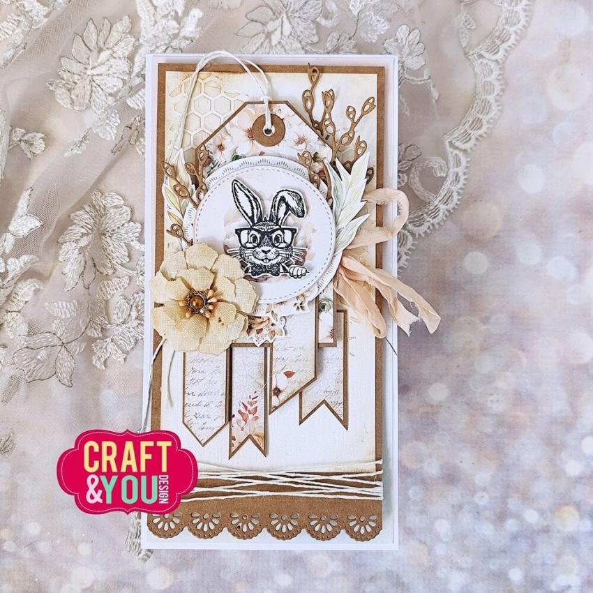 Craft & You Design - Stempelset "Funny Bunnies" Clear Stamps