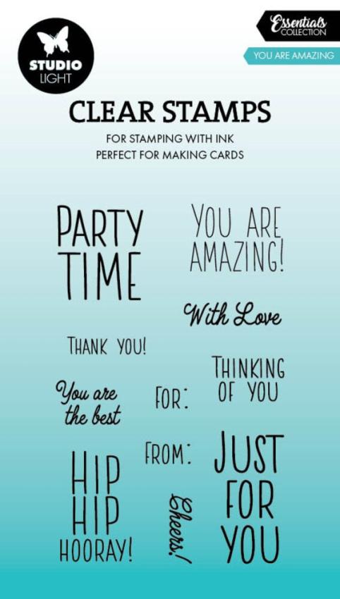 Studio Light - Stempelset "You Are Amazing" Clear Stamps