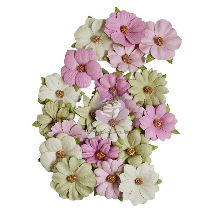 Prima Marketing - Papier Blumen "Serene Petals" Flowers Morning Hush