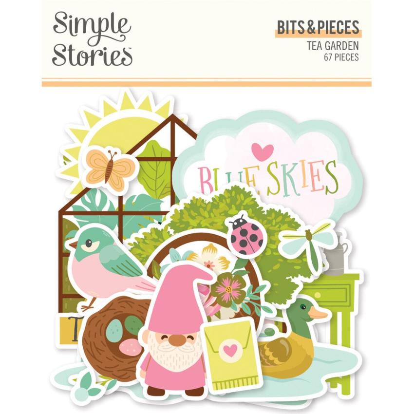 Simple Stories - Stanzteile "Tea Garden" Bits & Pieces 