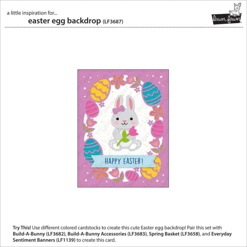 Lawn Fawn - Stanzschablone "Easter Egg Backdrop" Dies