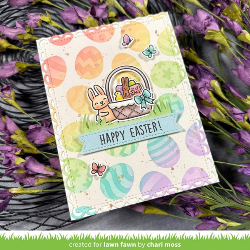 Lawn Fawn - Schablone "Easter Egg Background" Stencil