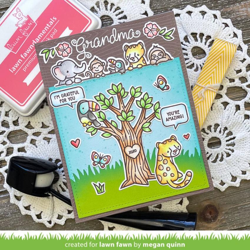 Lawn Fawn - Stempelset "Heart Tree" Clear Stamps