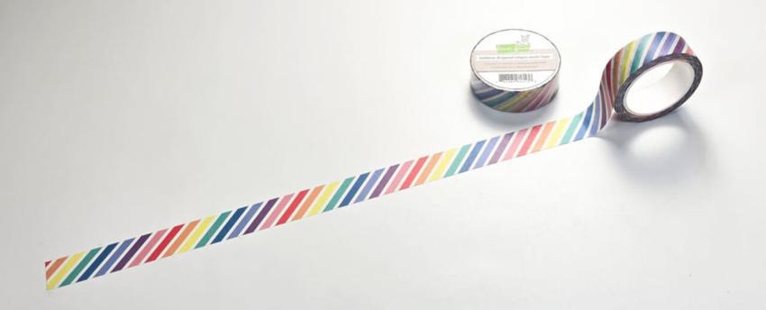 Lawn Fawn - Washi Tape "Rainbow Diagonal Stripes "