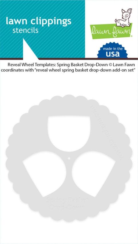 Lawn Fawn - Schablone "Spring Basket Drop-Down Templates" Stencil