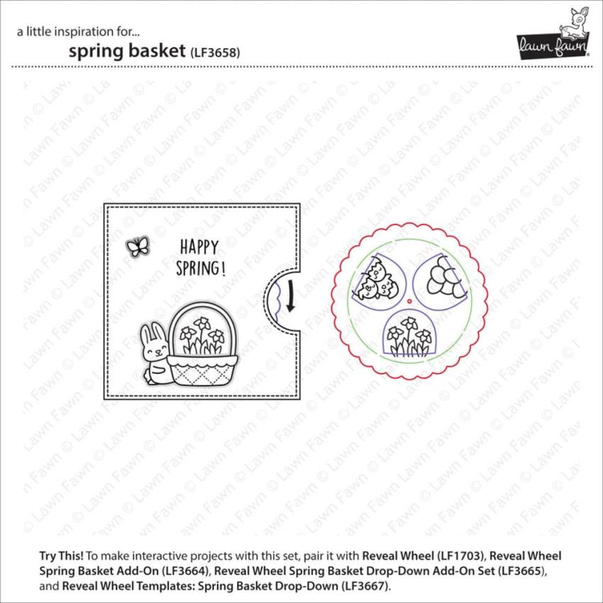 Lawn Fawn - Stempelset "Spring Basket" Clear Stamps