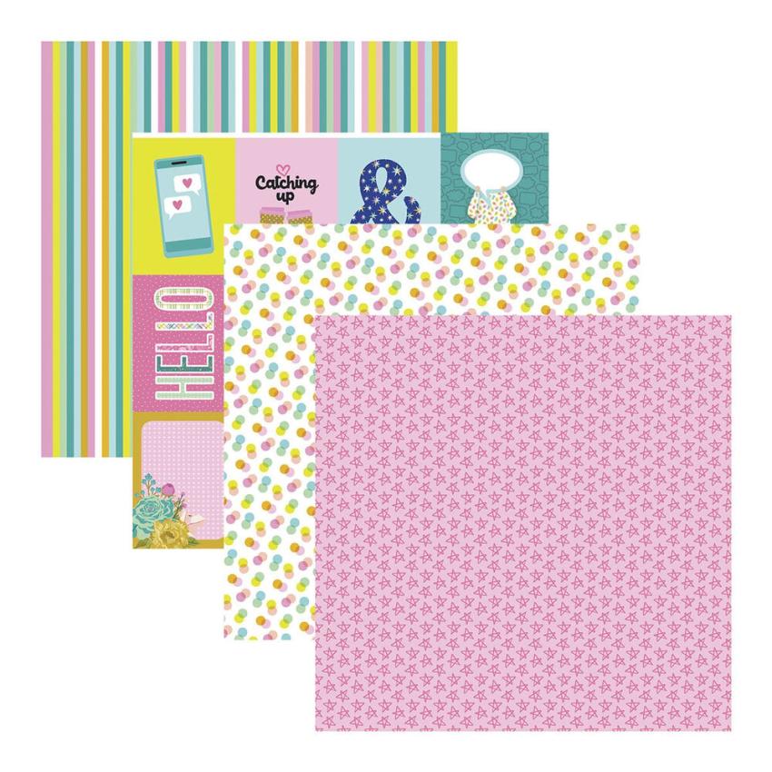 Spellbinders - Designpapier "Just Sayin'" Paper Pack 12x12 Inch - 24 Bogen