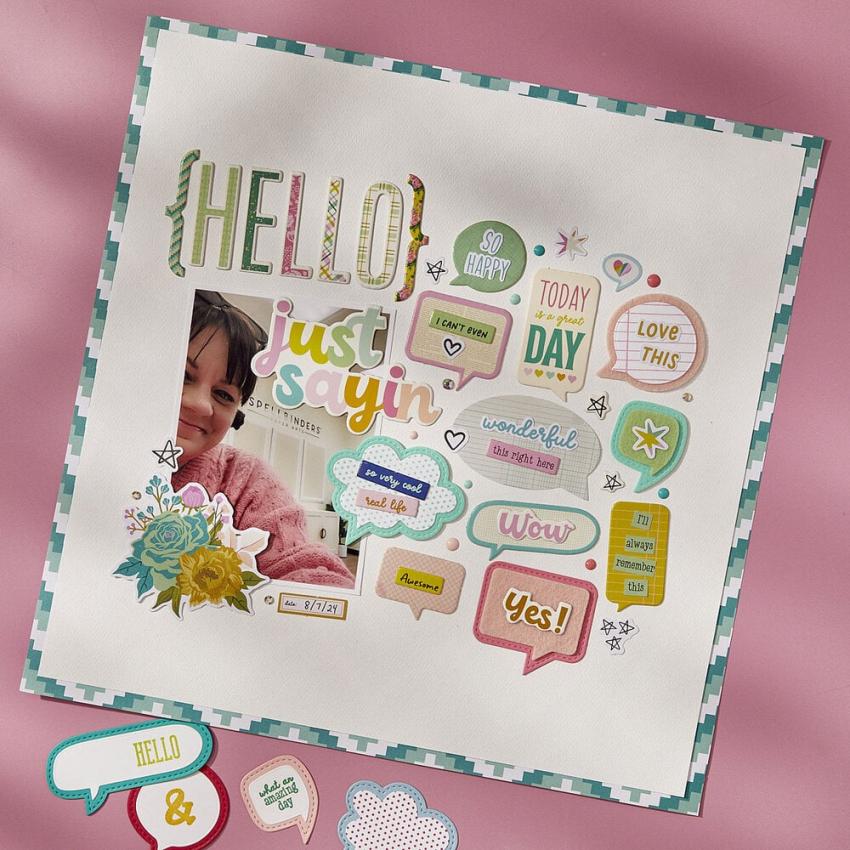 Spellbinders - Stanzteile "Just Sayin'" Die Cuts