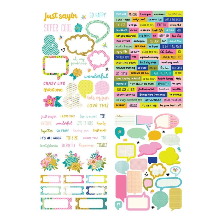 Spellbinders - Aufkleber "Just Sayin'" Sticker