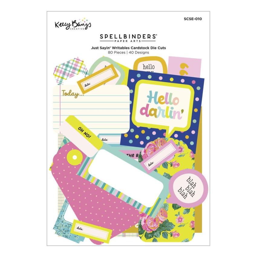 Spellbinders - Stanzteile "Just Sayin' Writable" Die Cuts