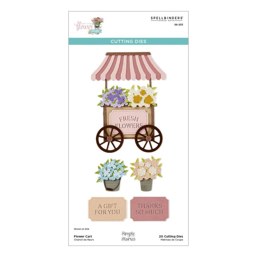 Spellbinders - Stanzschablone "Flower Cart" Dies