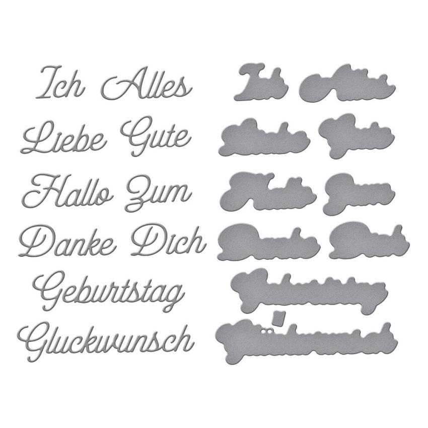 Spellbinders - Stanzschablone "German Everyday Sentiments" Dies